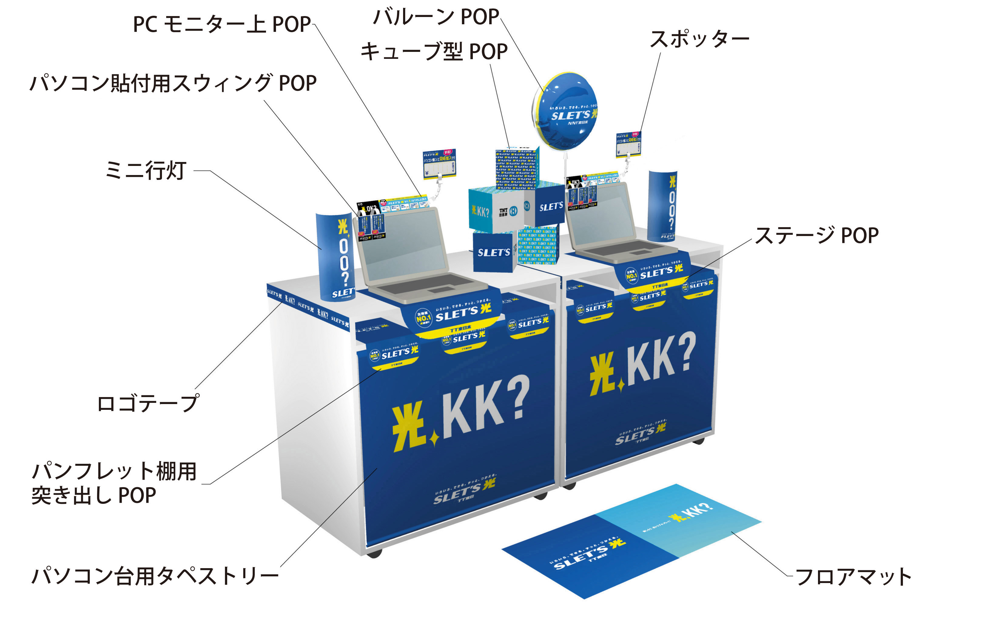 若林企画制作所店頭POP展開